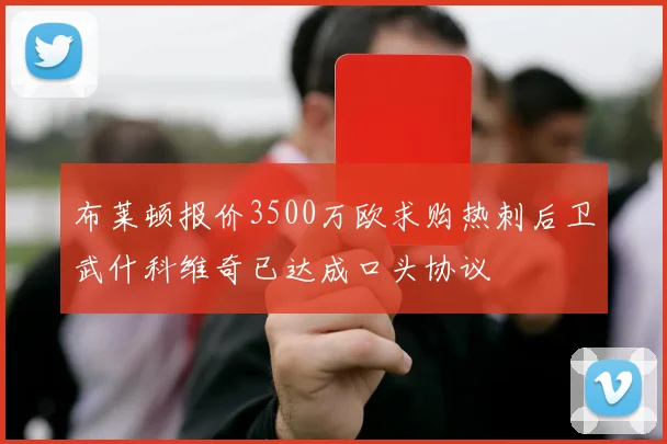 布莱顿报价3500万欧求购热刺后卫武什科维奇已达成口头协议